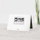 Reggae Dance Happy Birthday Card Kaart (Achterkant)