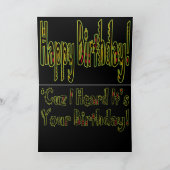 Reggae Dance Happy Birthday Card Kaart (Binnen)