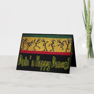 Reggae Dance verjaardagskaart Kaart