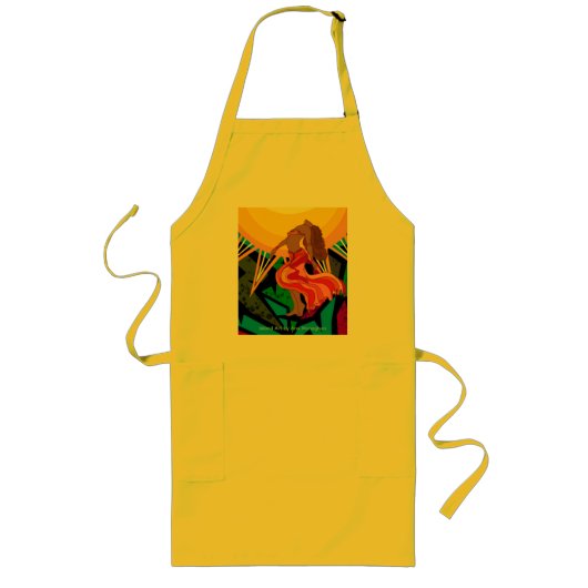 Reggae Dancer Lang Schort (Voorkant)