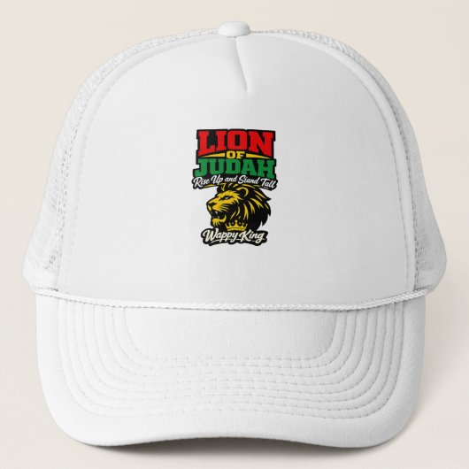 Reggae Design Heren T-shirt  Trucker Pet (Voorkant)
