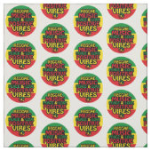 Reggae design with positive quotes and reggae flag stof (Swatch)