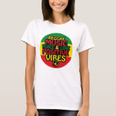 Reggae design with positive quotes and reggae flag t-shirt (Voorkant)