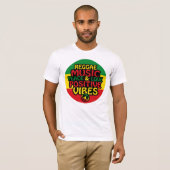 Reggae design with positive quotes and reggae flag t-shirt (Voorkant volledig)