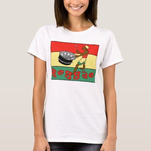 Reggae Drummer T-shirt (Voorkant)