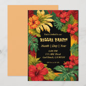 Reggae en Eilandfeest Kaart (Voorkant / Achterkant)