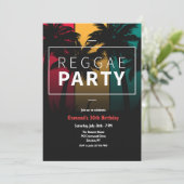 Reggae Feest Kaart (Staand voorkant)
