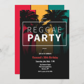 Reggae Feest Kaart (Voorkant / Achterkant)