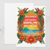 Reggae Feest Uitnodiging (Voorkant / Achterkant)