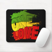 Reggae flag, One Love, Rasta Muismat (Met muis)