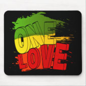 Reggae flag, One Love, Rasta Muismat (Voorkant)