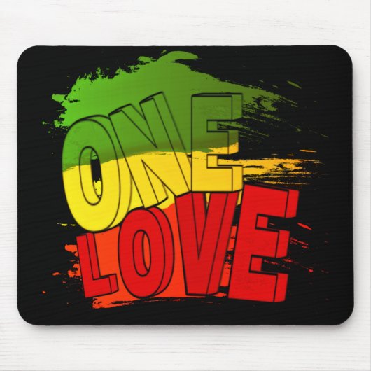 Reggae flag, One Love, Rasta Muismat (Voorkant)