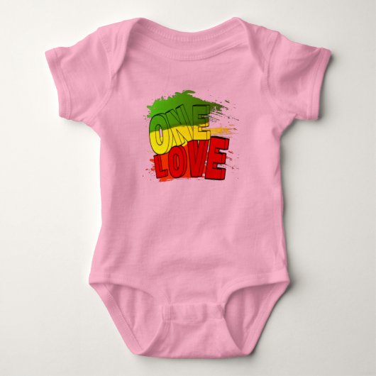 Reggae flag, One Love, Rasta Romper (Voorkant)
