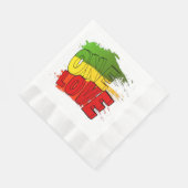 Reggae flag, One Love, Rasta Servet (Hoek)