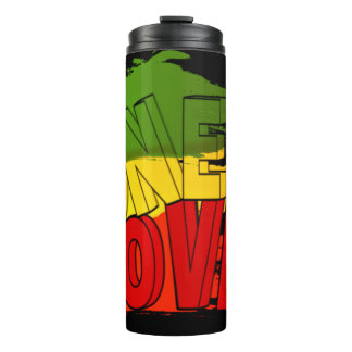 Reggae flag, One Love, Rasta Thermosbeker