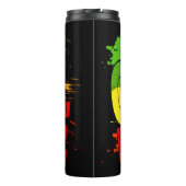 Reggae flag, One Love, Rasta Thermosbeker (Achterkant)