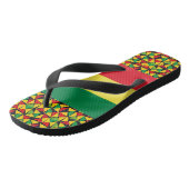 Reggae Flip-Flops Rasta Vibrations Teenslippers (Schuin)