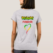 Reggae forever rood groen geel t-shirt (Achterkant)