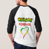 Reggae forever rood groen geel t-shirt (Achterkant)