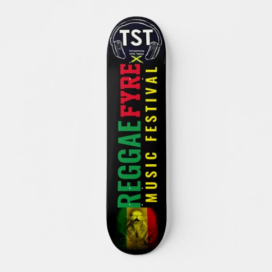 REGGAE FYRE Skateboard, 7¾" deck Persoonlijk Skateboard (Voorkant)