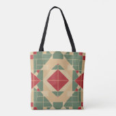 Reggae Geometric Pastel Tegel Tote Bag (Achterkant)