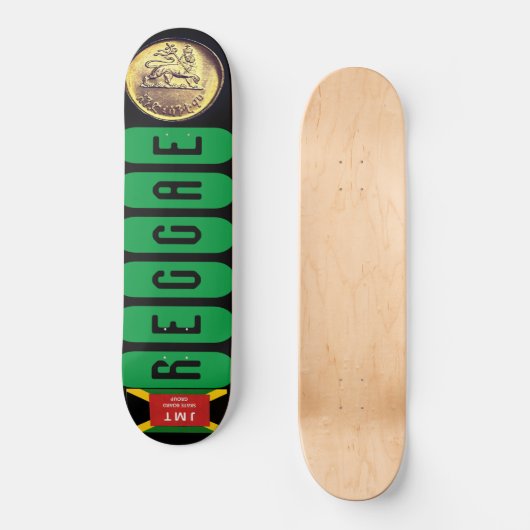 REGGAE GOLD Skateboard (Voorkant)