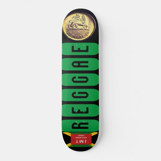 REGGAE GOLD Skateboard (Voorkant)