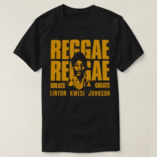 Reggae Greats Linton Kwesi Johnson LKJ T-Shirt (Design voorkant)