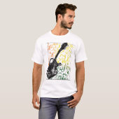 Reggae Guitar Illustration T-shirt (Voorkant volledig)