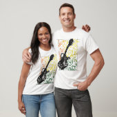 Reggae Guitar Illustration T-shirt (Unisex)