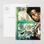 Reggae Guitar Man Briefkaart (Voorkant / Achterkant)