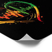 Reggae hartslag poster (Hoek)