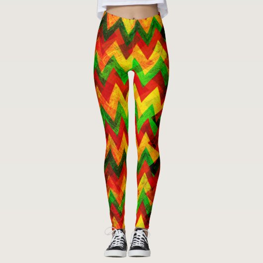 Reggae - Jah Rastafara - Power Yoga Leggings (Voorkant)