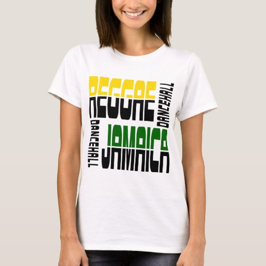 Reggae Jamaica Dance Hall Cube, 3 kleuren T-shirt (Voorkant)