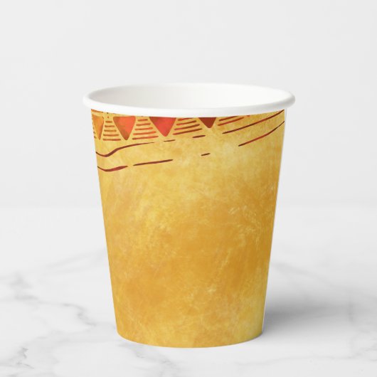 Reggae Jamaican African Birthday Party Papieren Bekers (Achterkant)