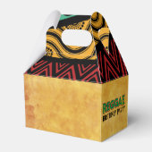 Reggae Jamaican Birthday Party Bedankdoosjes (Achterkant)