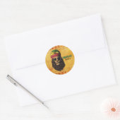 Reggae Jamaican Birthday Party Ronde Sticker (Envelop)