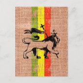 Reggae king lion briefkaart (Voorkant)