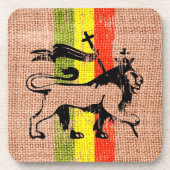 Reggae king lion drankjes onderzetter (Voorkant)