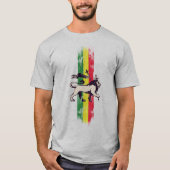 Reggae king lion t-shirt (Voorkant)