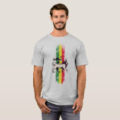 Reggae king lion t-shirt (Voorkant volledig)