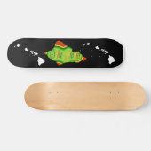 Reggae kleurde skateboard van Oahu (Horizontaal)