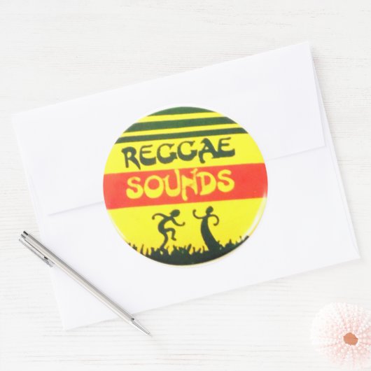 Reggae klinkt rond Sticker (Envelop)