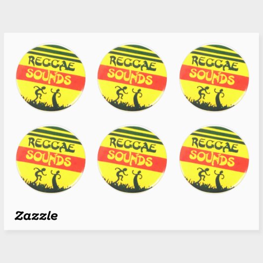 Reggae klinkt rond Sticker (Vel)