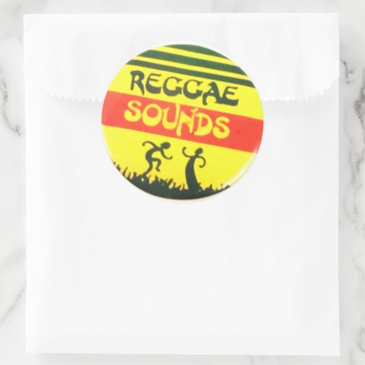 Reggae klinkt rond Sticker (Tas)