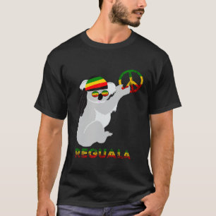 Reggae Koala Hippie Eucalyptus Beer Rasta Reggae T-shirt