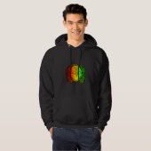 Reggae Koele Dolfijn Dreadlocks Dreads Rastafari Hoodie (Voorkant volledig)
