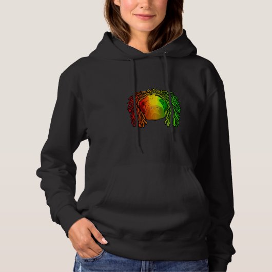 Reggae Koele Manatee Dreadlocks Dreadlocks Rasta Hoodie (Voorkant)