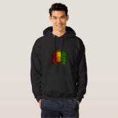 Reggae Koele Manatee Dreadlocks Dreadlocks Rasta Hoodie (Voorkant volledig)