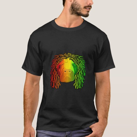 Reggae Koele Manatee Dreadlocks Dreadlocks Rasta T-shirt (Voorkant)
